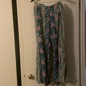 Free People flowy floral pants